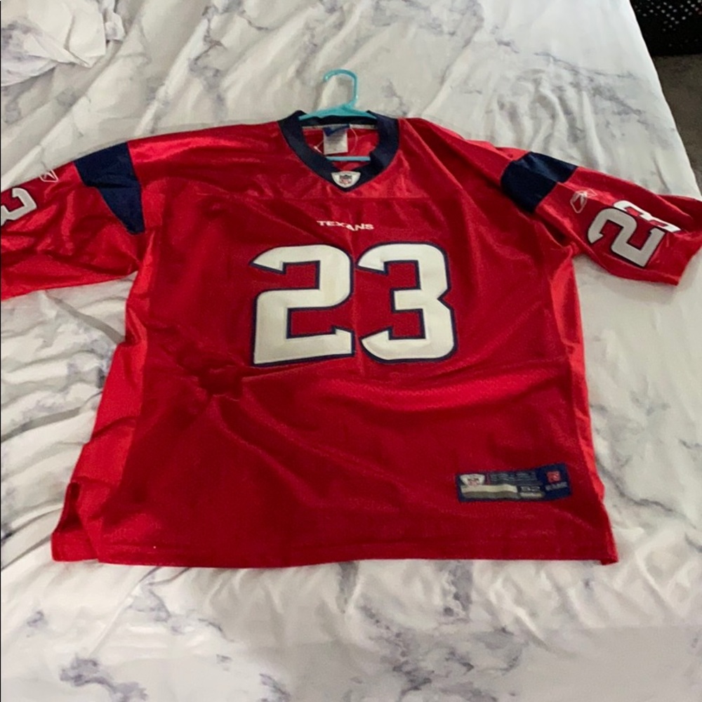 Men’s NFL Texans arian foster red infield jersey